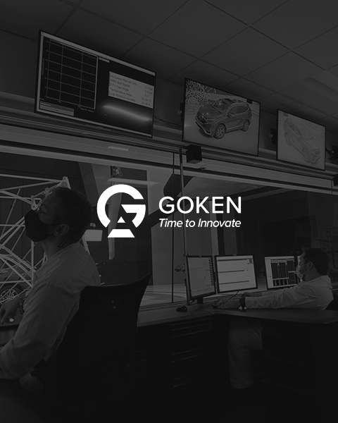 HALO Wind Tunnel control room - Goken engineer monitoring live aeroacoustic data during an active test session